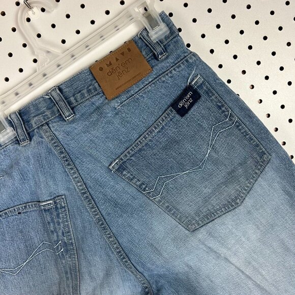 Den'em‎ Jenz Denim Y2K Cargo Jean Shorts Size 36 Light Wash Work Wear Skate Blue - Picture 4 of 8